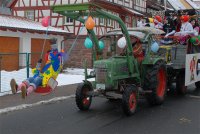 Bild in Gro�darstellung, Lohrer Mopper Faschingswagen beim Wombacher Faschingszug
